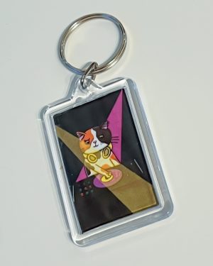 DJ Charlie Cat Keyring