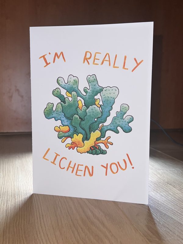 I'm Really Lichen You Card