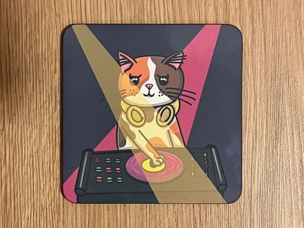 DJ Simpson Cat Coaster