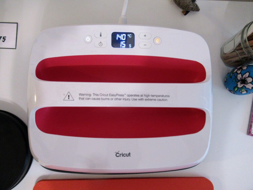 heat press warming up
